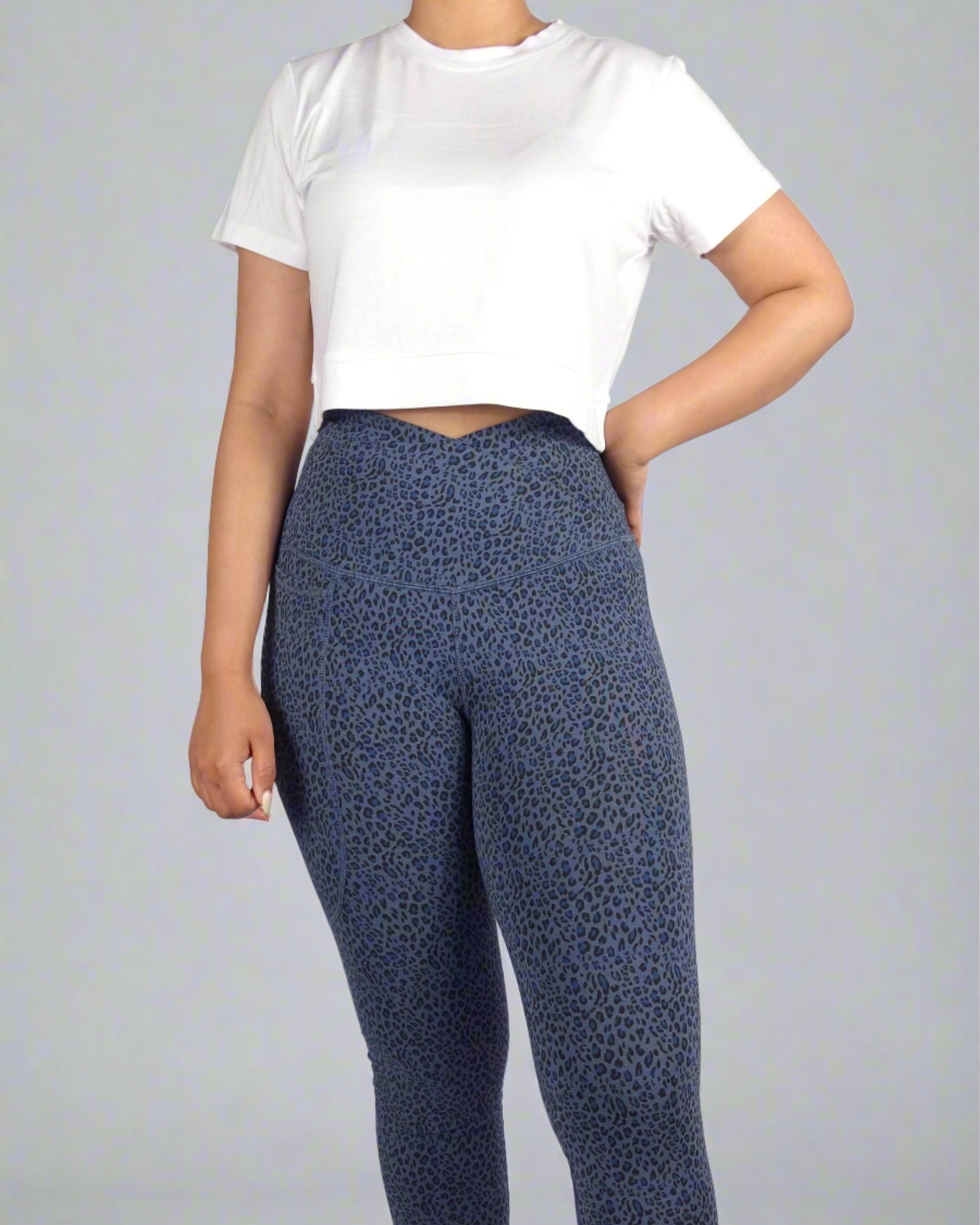 White bamboo crop top for casual wear