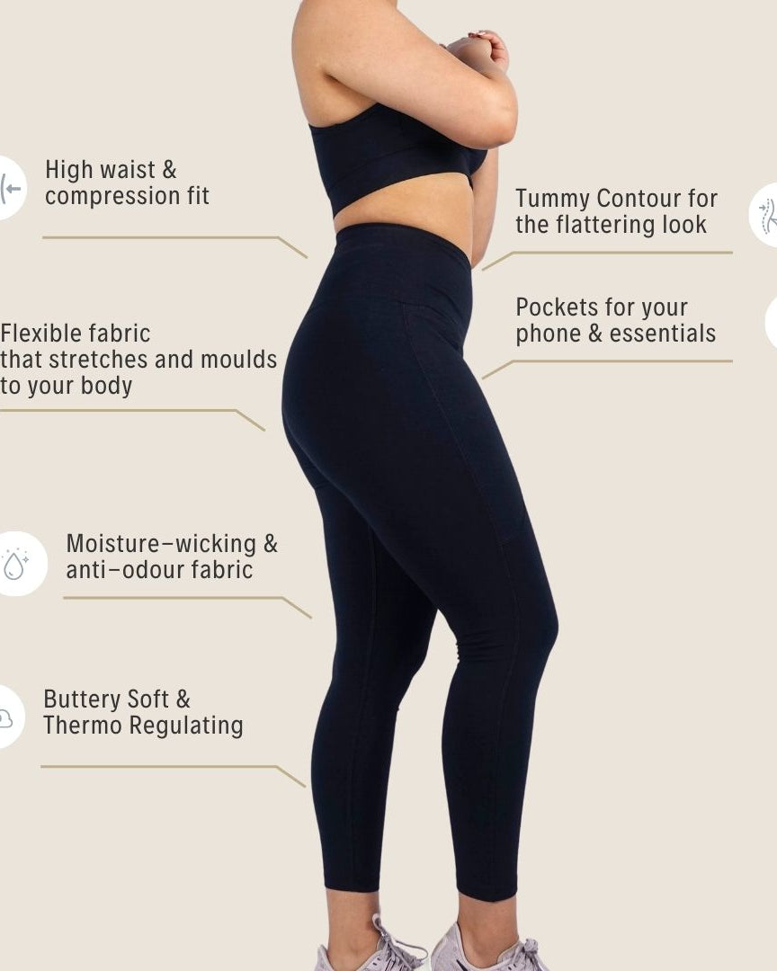 Buttery Soft & Breathable Performance Leggings with Tummy Control