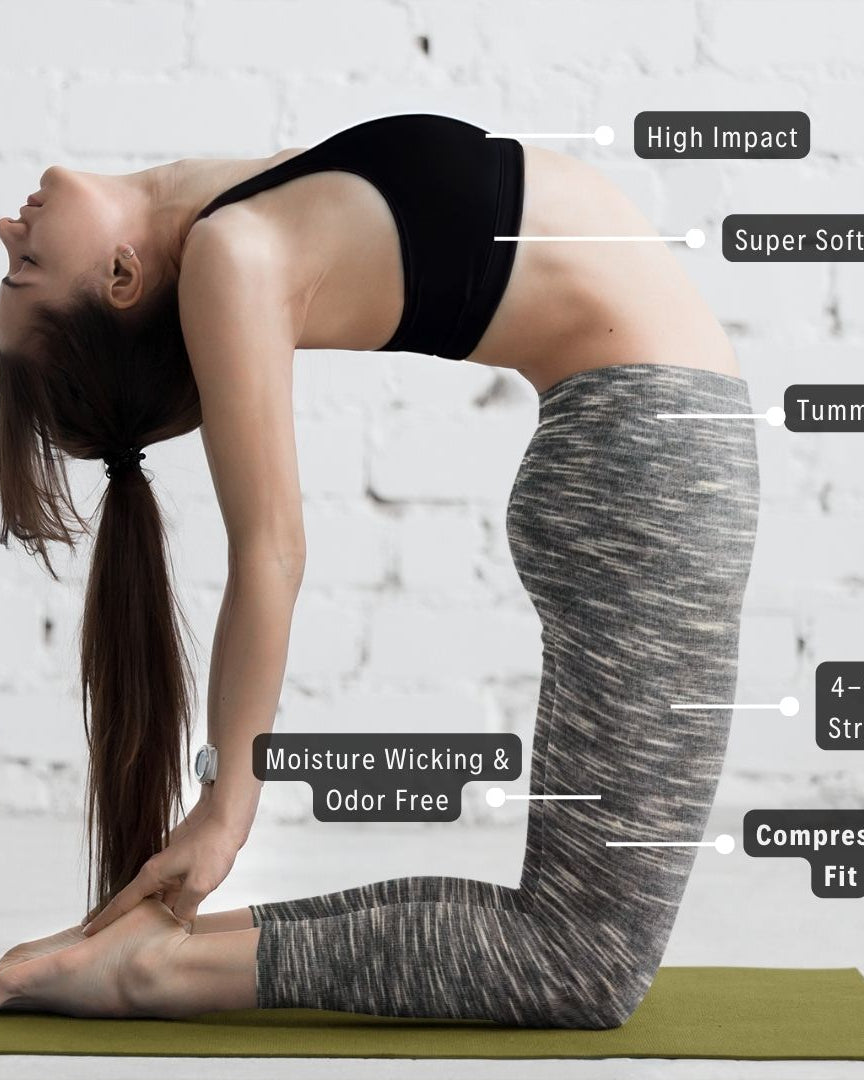 Buttery Soft & Moisture wicking Yoga Sports Bra with Flexible Stretch and Flattering Shape