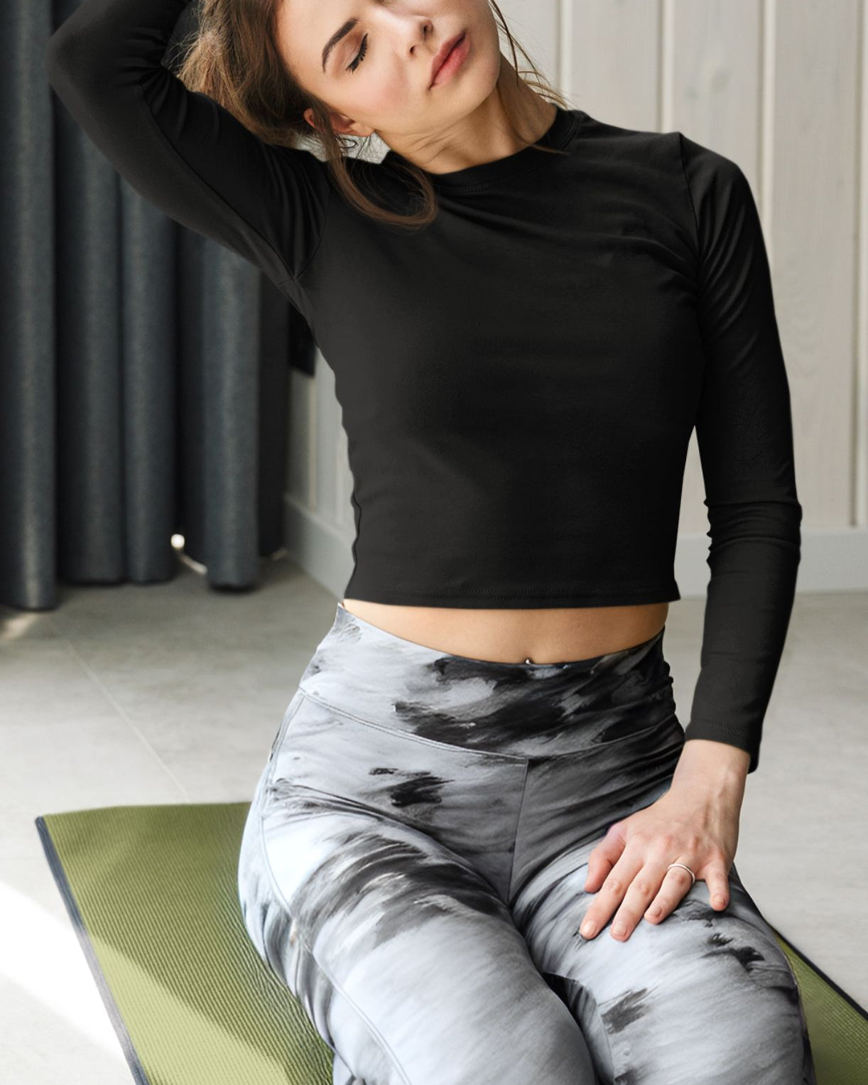 Full Sleeve Crop T-Shirt Bamboo Soft and stretchy