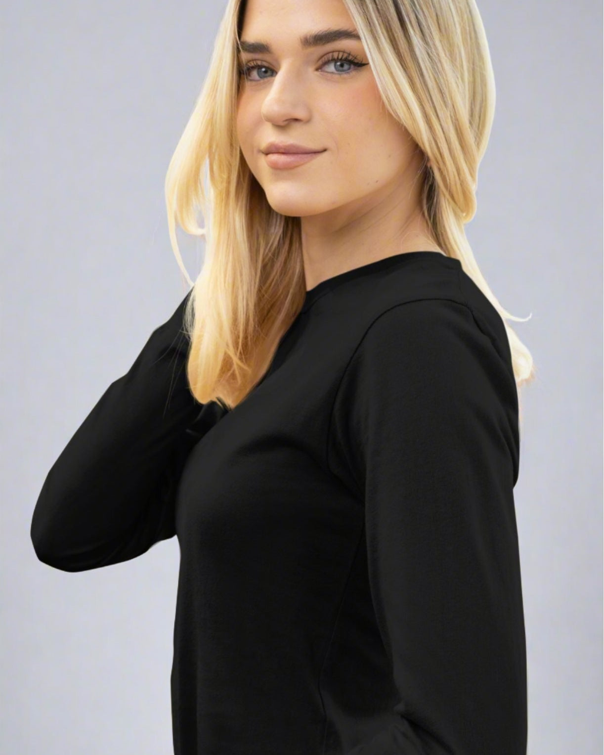 Long Sleeve Top Organic Bamboo Soft and Stretchy