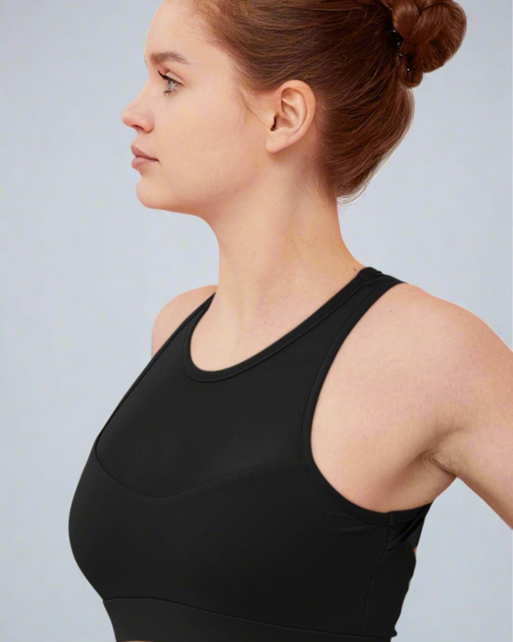 Sports Bra Super Soft Moisture Wicking & Black Breathable