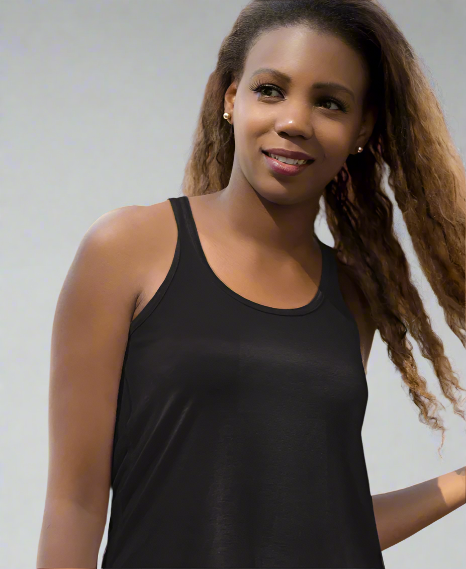 Black tank top in super soft bamboo blend fabric - Active by GS