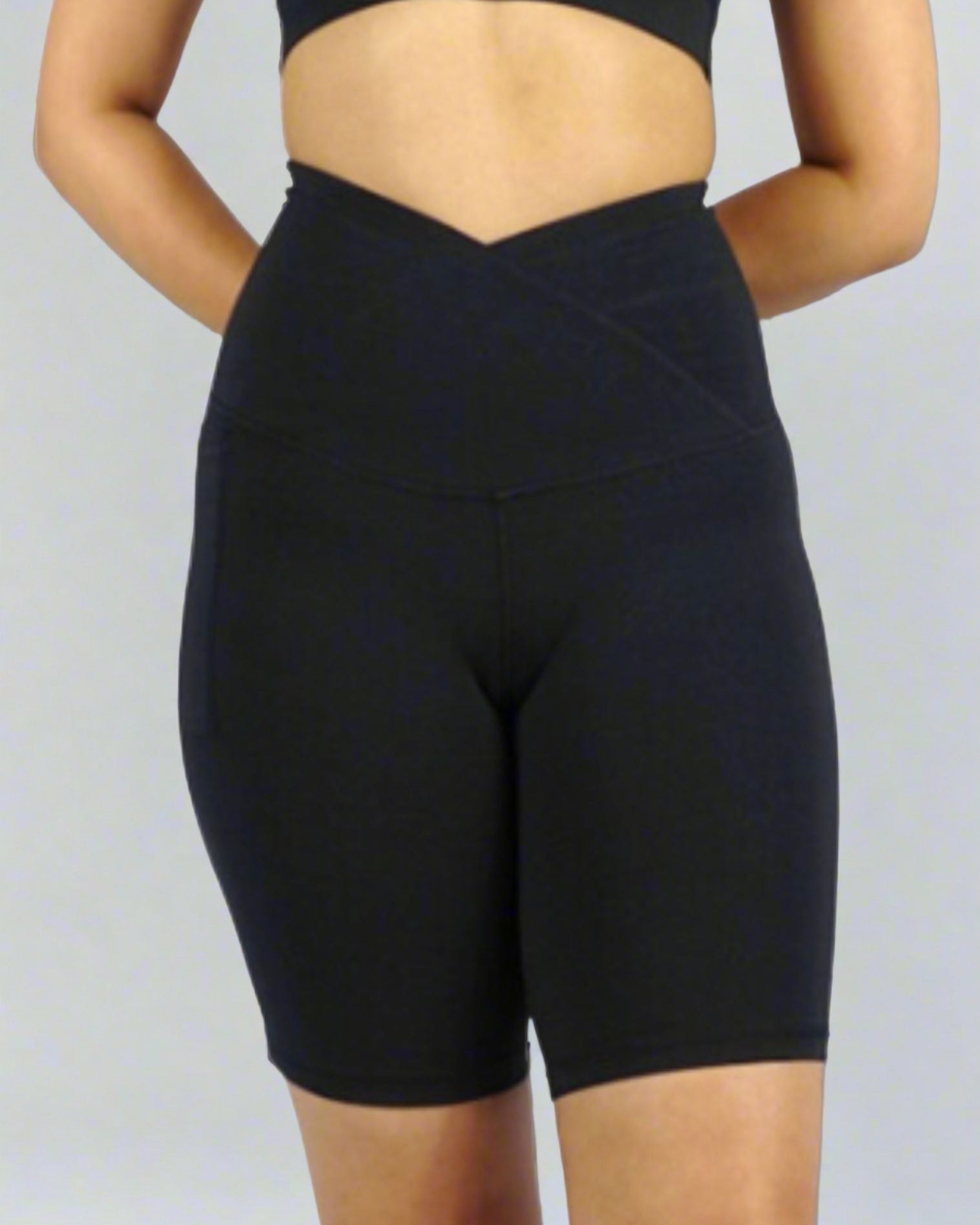 Bike Shorts 4-way stretch and a high rise fit, for gym HIIT