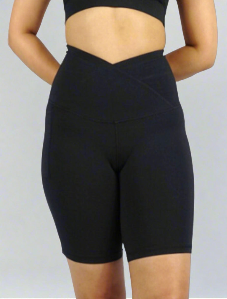 Bike Shorts 4-way stretch and a high rise fit, for gym HIIT
