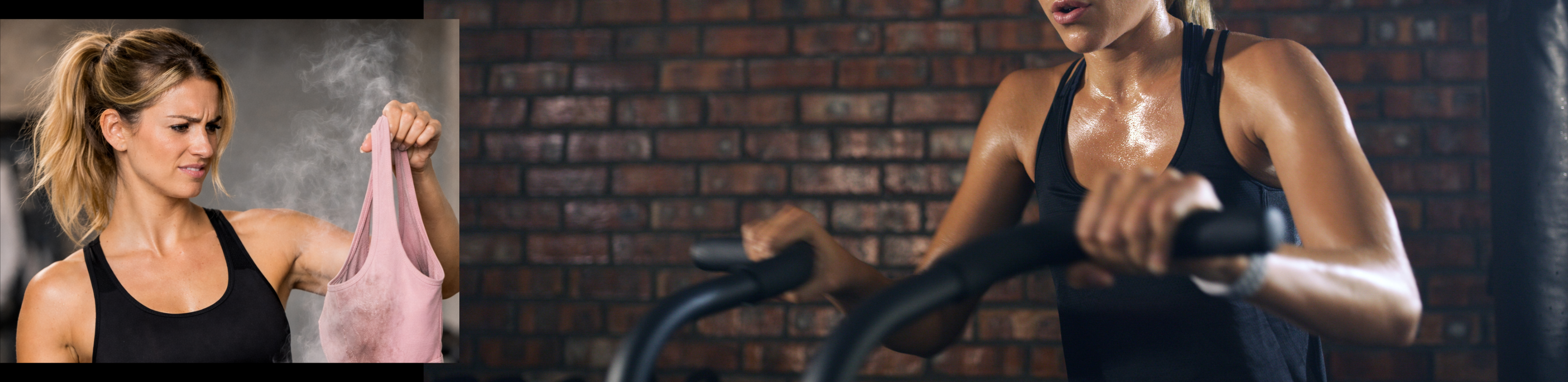 Sweat and odour causing bacteria in gym clothes