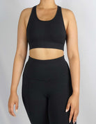 Black sports bra 