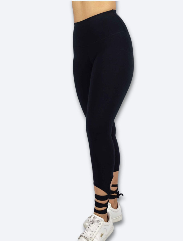 Leg tie up legging with phone pocket flattering and super soft