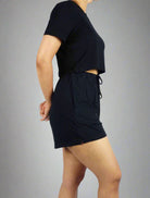 Silky Soft Bamboo Women's  Black Lounge Shorts Active by GS