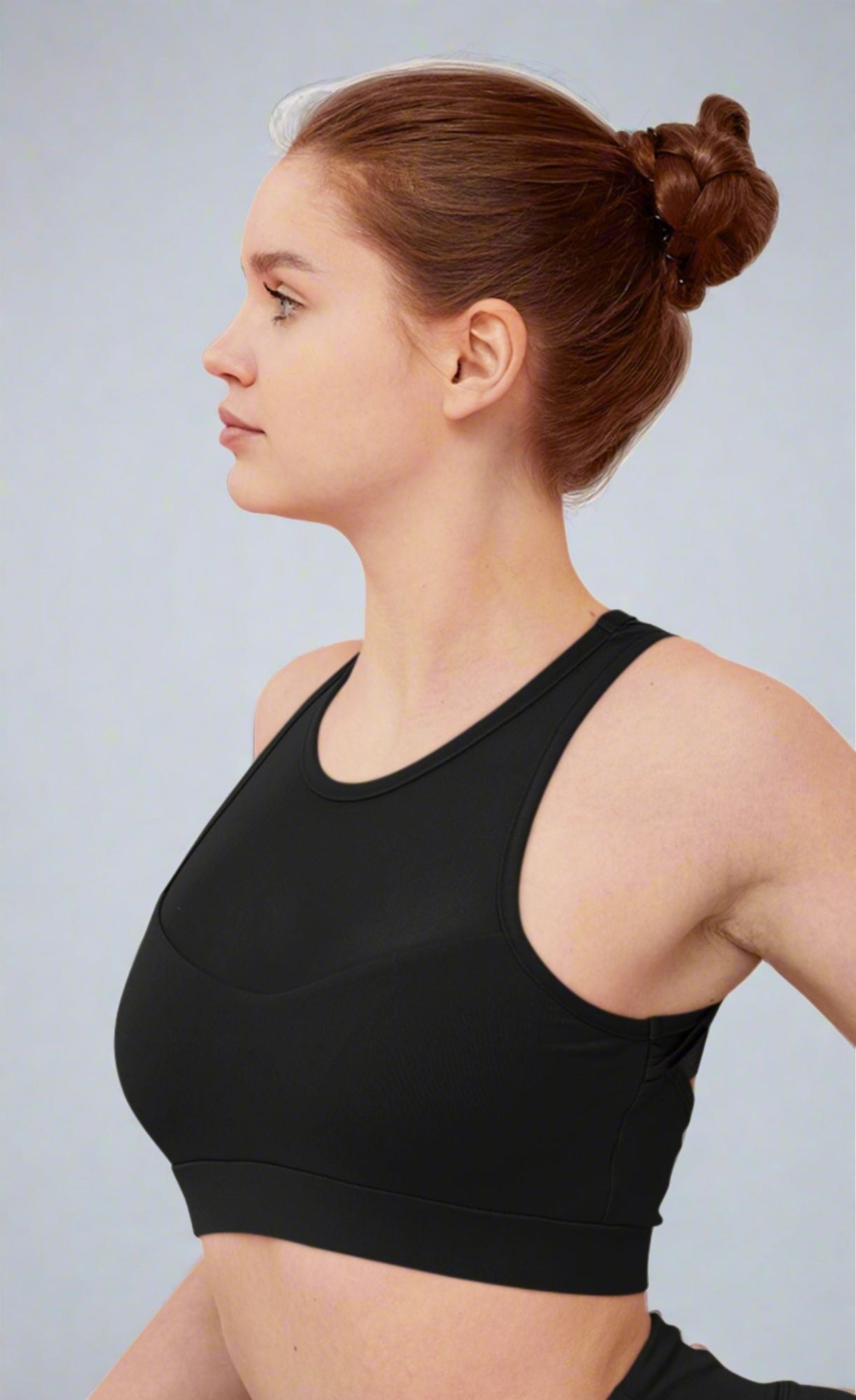 Sports Bra Super Soft  Moisture Wicking & Black Breathable