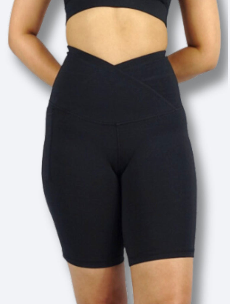 Bike Shorts 4-way stretch and a high rise fit, for gym HIIT