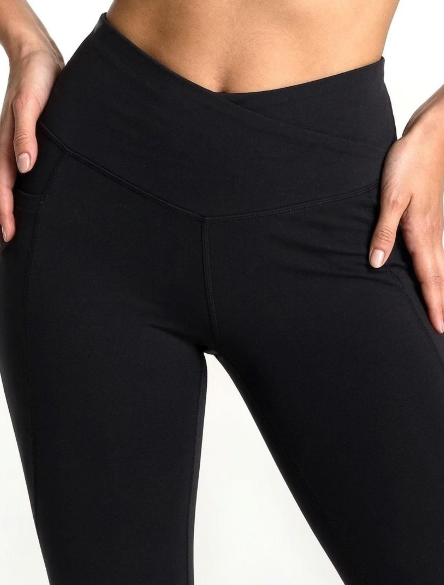Infinity Cross Waist Bamboo Leggings