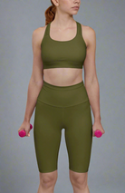 Khaki Bike Shorts Moisture Wicking and breathable Bamboo