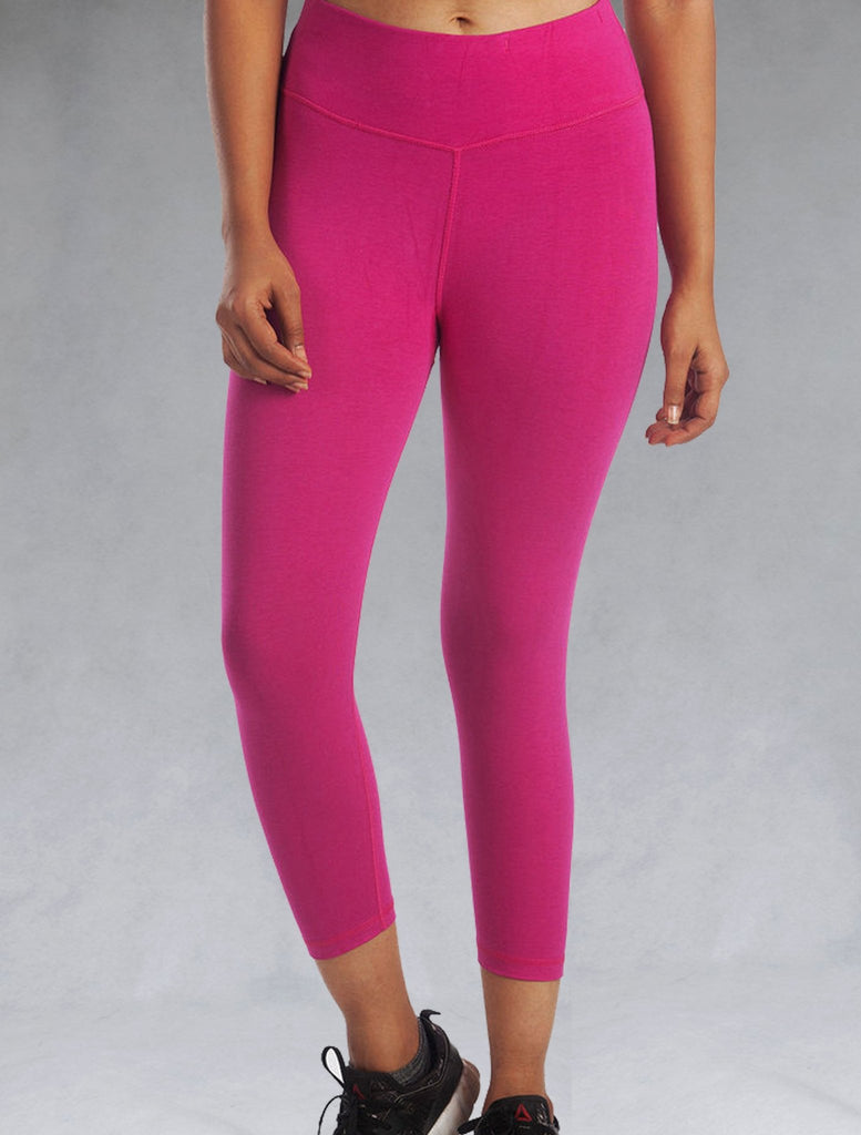 Pink crop leggings, activewear
